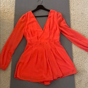Low Neck Bright Romper